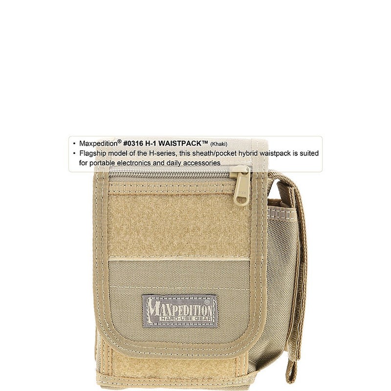 Maxpedition H-1 Waistpack, Black - Image 3