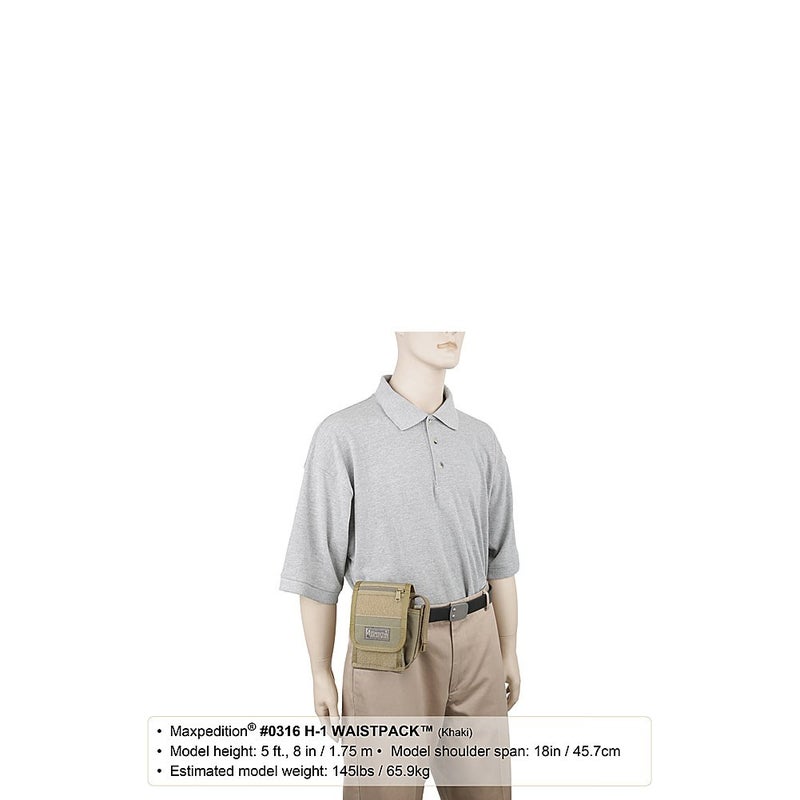 Maxpedition H-1 Waistpack, Black - Image 5