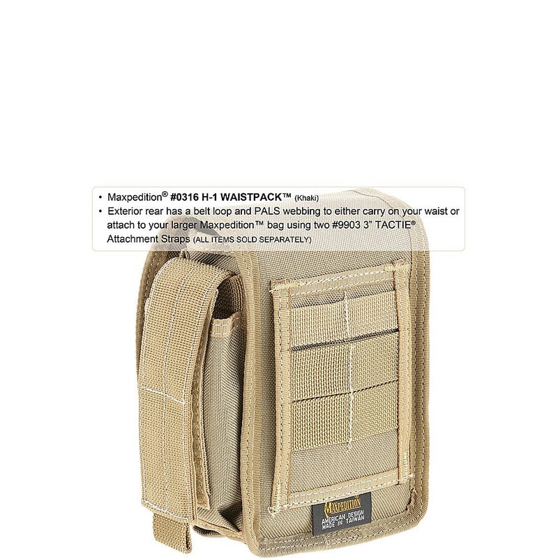 Maxpedition H-1 Waistpack, Black - Image 4