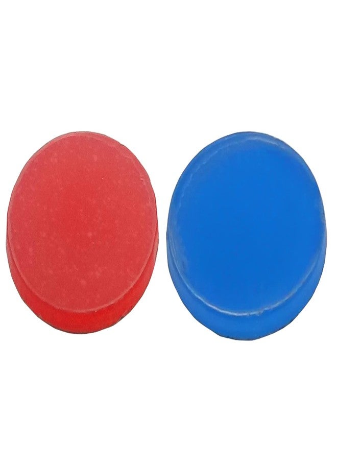ERDANER 60Pcs Universal Acrylic Hot and Cold Signs Faucet Index Buttons Sticker(10mm/0.4Inch) - Image 1