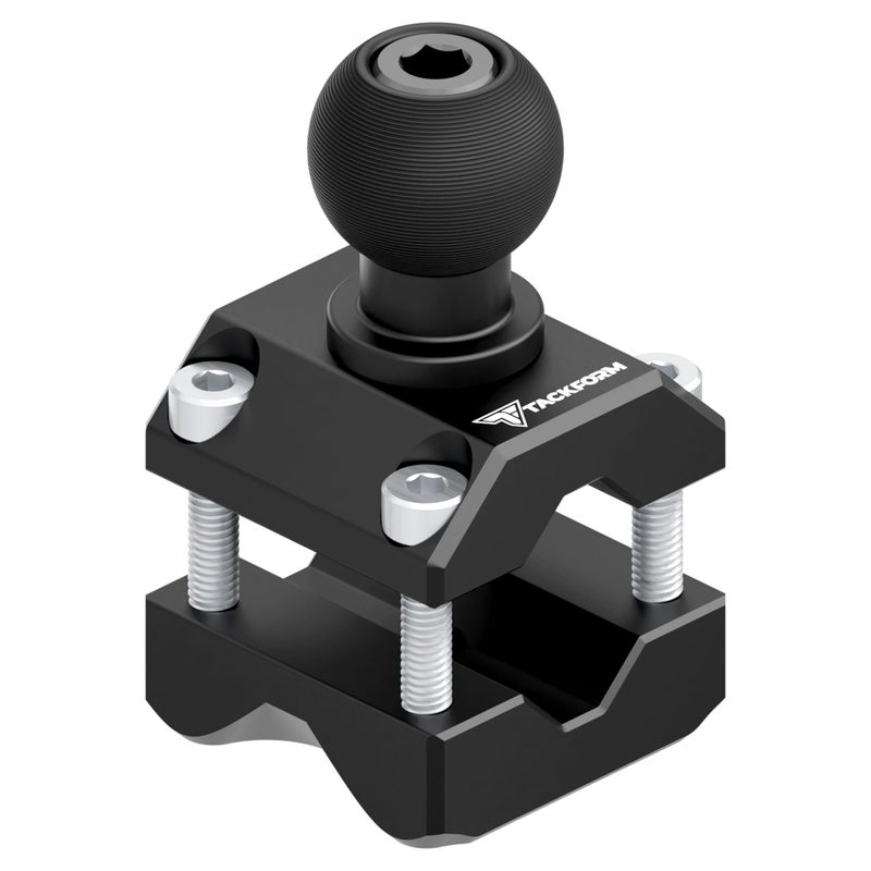 Tackform 3/8" - 5/8" Bar Clamp - CNC Aluminum | Dual Type-B Connections 20mm Ball and Dovetail/Flange | Securely Mount on Headrest Bars, Crossbars, and Mirror Bars - Image 5