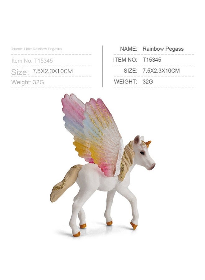 NIBEMINENT Children's Mythical Pegasus Animal Model for Early Education