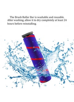 Replacement Soft Roller Cleaner Head Compatible with Dyson V6 Animal, V6 Fluffy, DC58, DC59, DC61, DC62, DC74 Cordless Vacuum Cleaner, Hard Floor Attachment with Headlights
