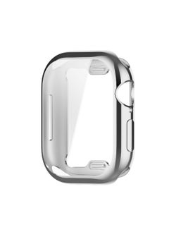 X-level 2 Pcs Case for Apple Watch Series 10 46mm Soft TPU Shockproof Cover,All-inclusive Screen Protector Protective Case for Apple Watch Series 10 46mm (Black&Silvery) ﻿  - Image 5
