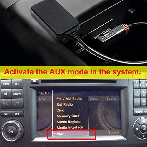 CHELINK Bluetooth Adapter Car Kit for Mercedes Benz W212 S212 C207, Wireless Bluetooth 5.0 AMI Media Music Interface Cable Car Module Audio Receiver for Models with Media Interface - Image 3