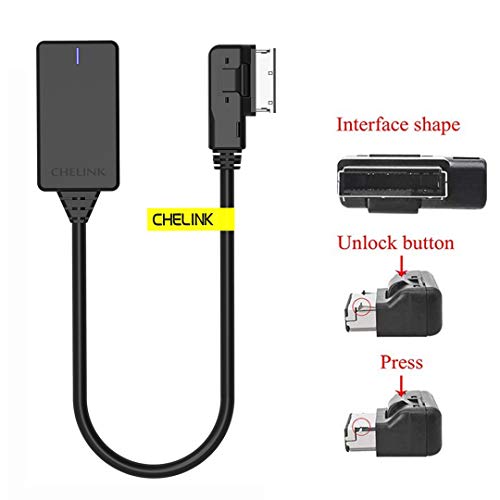 CHELINK Bluetooth Adapter Car Kit for Mercedes Benz W212 S212 C207, Wireless Bluetooth 5.0 AMI Media Music Interface Cable Car Module Audio Receiver for Models with Media Interface - Image 4