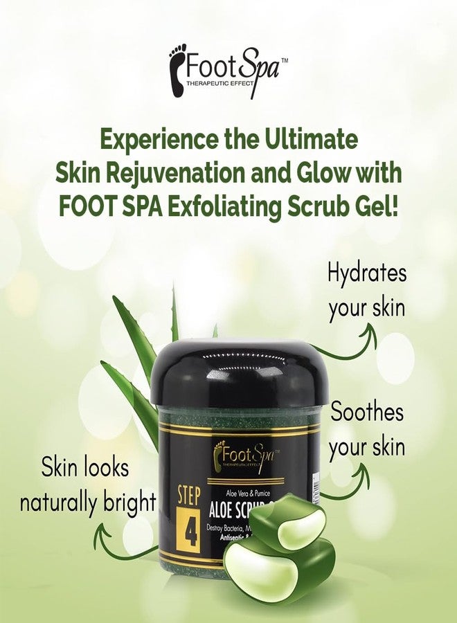 footspa FOOT SPA - Exfoliating Scrub Gel, 4 Oz - Manicure, Pedicure and Body Exfoliator Infused with Aloe Vera and Salicylic Acid - Glow, Polish, Smooth and Moisture Skin - Body, Hand and Foot - Image 5