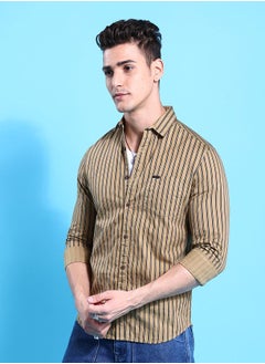 The Indian Garage Co Men Slim Fit Abstract Printed Full Sleeves Cutaway Collar Casual Shirt  - Image 2