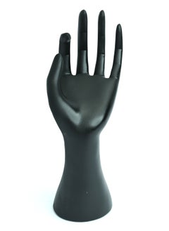 Black Resin Hand Form Jewelry Organizer Stand, Hand Ring Holder With A Stand, Ring Display Stand Holder, Ring Stand Display For Store, Display Stand Holder For Bracelet Organizer, Watch Stand Support