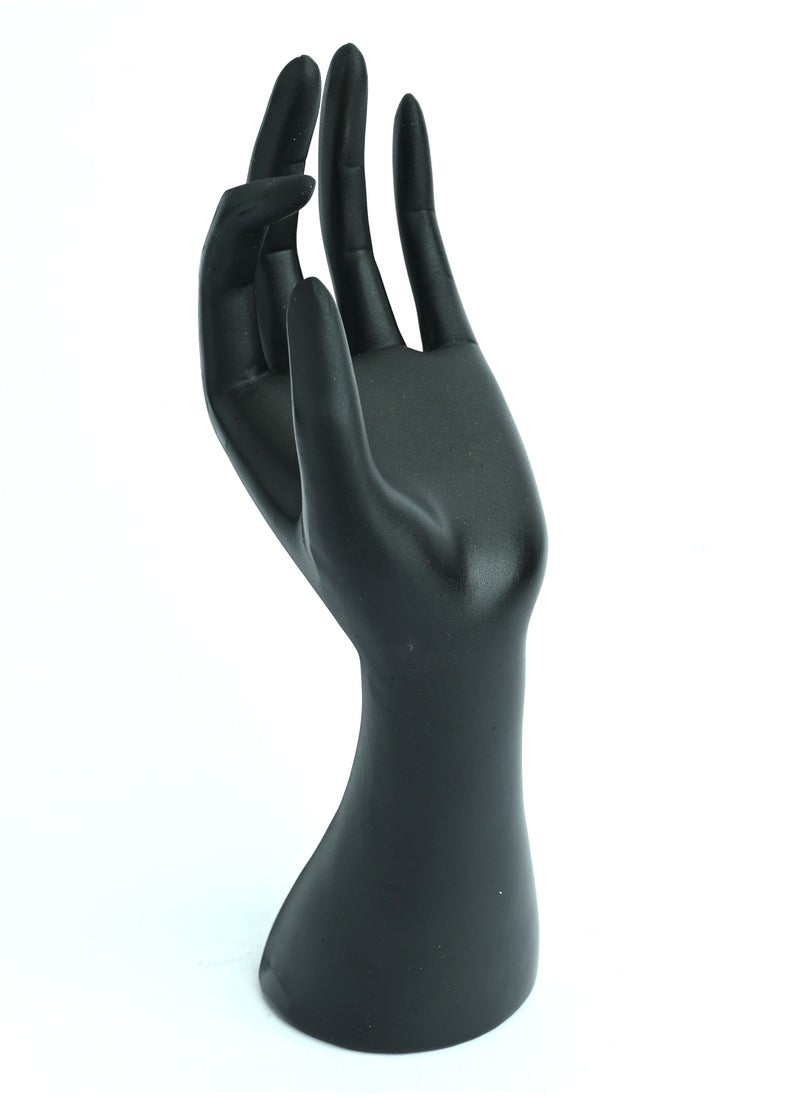 Generic - Black Resin Hand Form Jewelry Organizer Stand, Hand Ring Holder With A Stand, Ring Display Stand Holder, Ring Stand Display For Store, Display Stand Holder For Bracelet Organizer, Watch Stand Support - Image 1