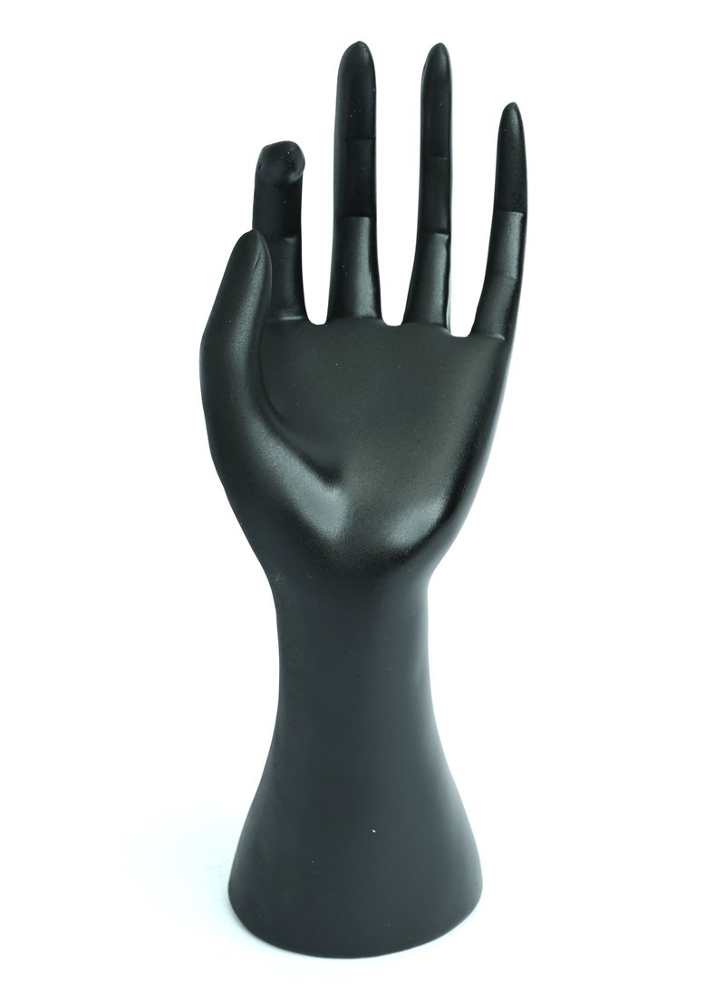 Generic - Black Resin Hand Form Jewelry Organizer Stand, Hand Ring Holder With A Stand, Ring Display Stand Holder, Ring Stand Display For Store, Display Stand Holder For Bracelet Organizer, Watch Stand Support - Image 1