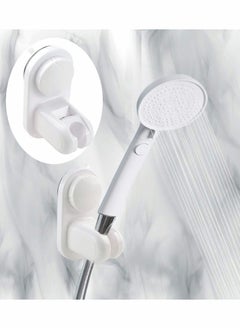 Excefore Shower Head Holder, Suction Cup Shower Head Bracket Bathroom, Removable Handheld Wand Holder & Wall Mounted Suction Bracket for Marble Glass Metal Ceramic, White  - Image 5