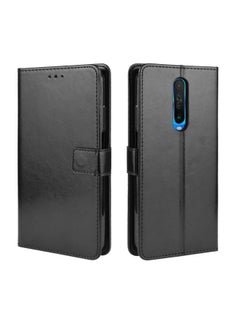 HuHa Case Cover For Xiaomi Redmi K30/Poco X2  Retro Crazy Horse Texture Horizontal Flip Leather Case , with Holder & Card Slots & Photo Frame Black 