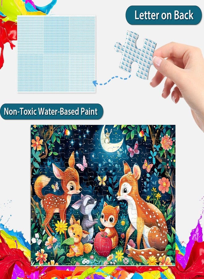 Biarek Puzzles for Kids Ages 4-8, 100 Piece Jigsaw Puzzle for Kids Ages 6-8, Cute Deer Animal Forest Puzzle for Kids Ages 4-6, Educational Learning Toys and Birthday Gifts for Boys and Girls - Image 5