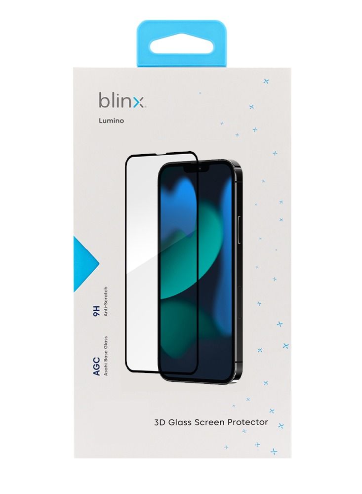 Blinx Blinx Lumino 3D Tempered Glass Screen Protector Clear For Iphone 14/ 13 and 13 Pro  - Image 3