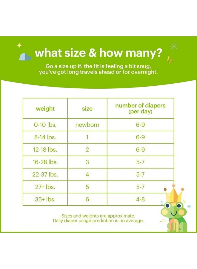 Babyganics Babyganics Diapers Size 2 | Latex & Chlorine Free | Formulated with Seed Oil Blend | Maximum Leak Control | 30 Diapers  - Image 1