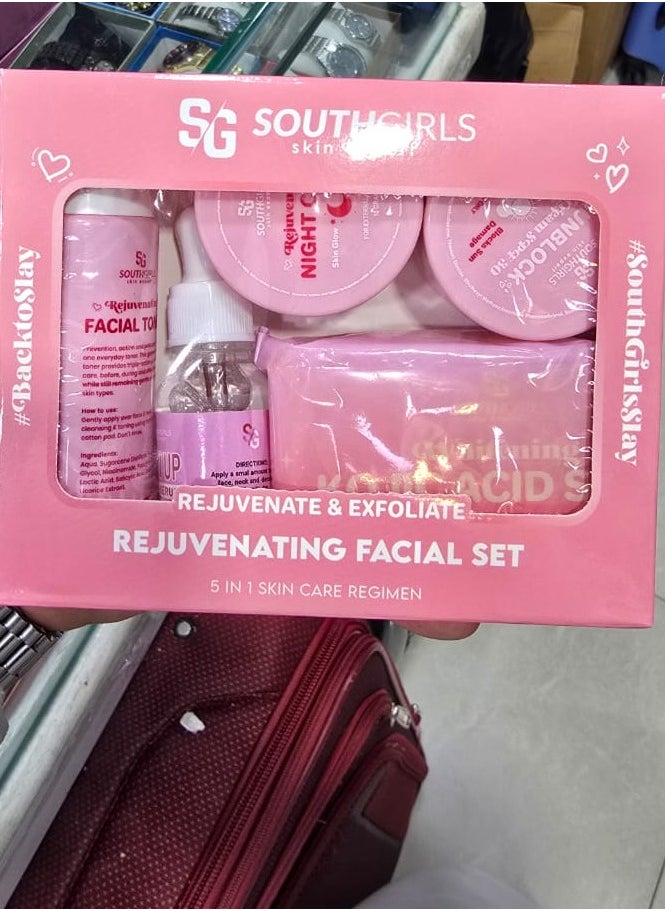Her Choice Ph Rejuvenating and Exfoliating Facial Set 5 in 1 Skin Care System 