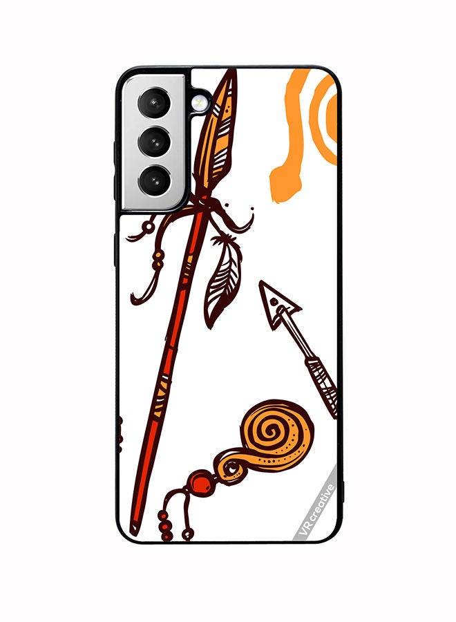 VR CREATIVE Protective Case Cover For Samsung Galaxy S22 5G African Spear Design Multicolour - Image 1