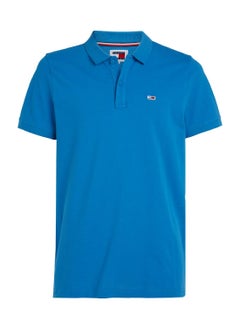 Men's Slim Placket Polo - Cotton, Blue - pzsku/Z391D81EA495D9517ED35Z/45/_/1723744059/558bdebb-3c20-4d75-bbab-648eebf91f97