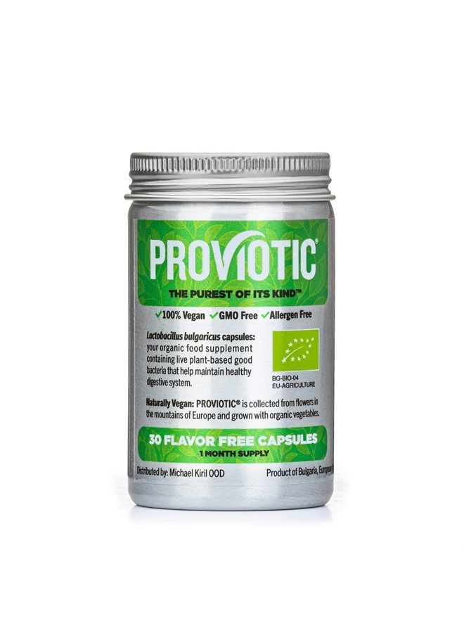 PROVIOTIC Organic Probiotic Lactobacillus Supplement with a Patented Formula Probiotics for Digestive Health Immune Support Vegan Probiotic Bio for Healthy Gut Anti Bloating for Men and Women - Image 1