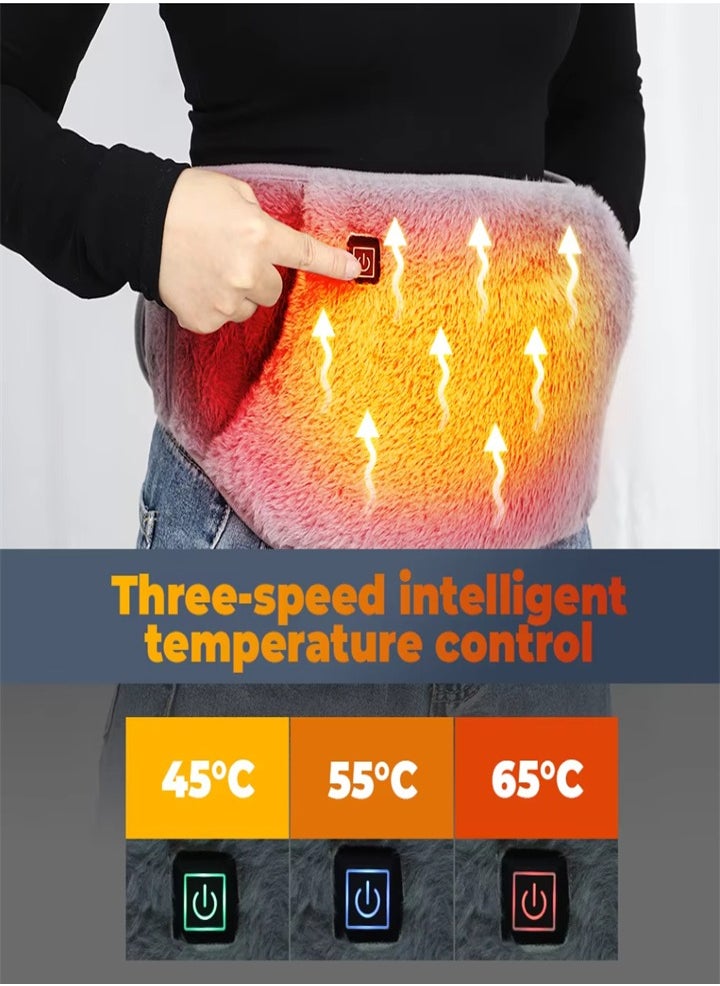 Generic USB extension cord electric heating belt, hand warmer winter heater, hot compress therapy abdomen waist, menstrual uterus warming pad, portable suitable for travel, hotel  - Image 2