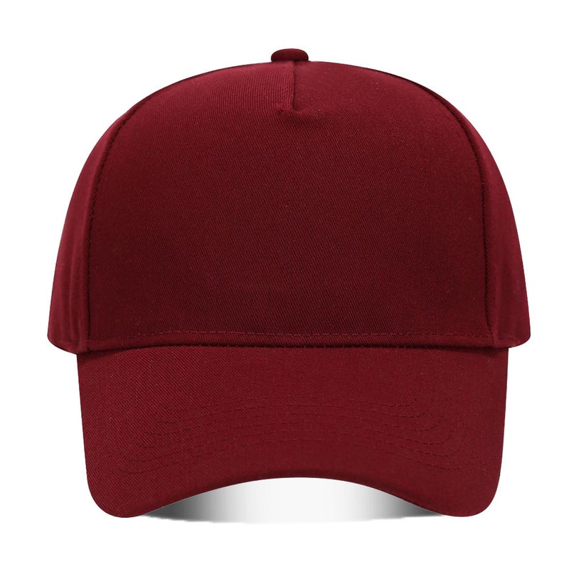 High-end pure cotton five solid color curved along the light plate copper buckle adult baseball cap cap sunshade cap can be printed and embroidered LOGO Military green - Image 5