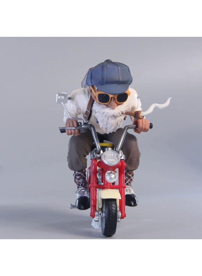 HALAMODO Dragon Ball Master Roshi on Bicycle, a Trendy Collectible Ideal for Birthday Gifts and Desk or Car Decor 13 cm - Image 2