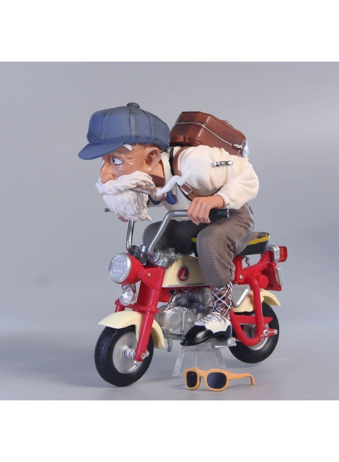 HALAMODO Dragon Ball Master Roshi on Bicycle, a Trendy Collectible Ideal for Birthday Gifts and Desk or Car Decor 13 cm - Image 5
