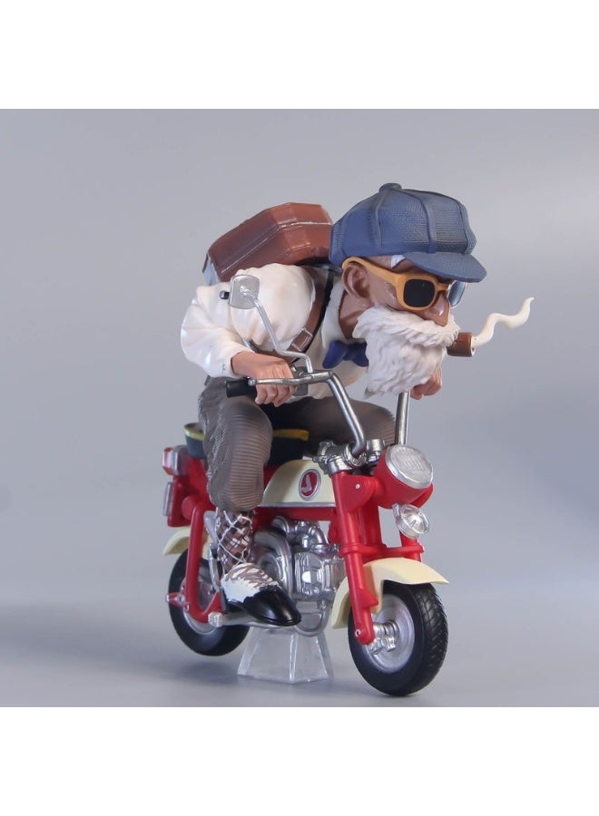 HALAMODO Dragon Ball Master Roshi on Bicycle, a Trendy Collectible Ideal for Birthday Gifts and Desk or Car Decor 13 cm - Image 3
