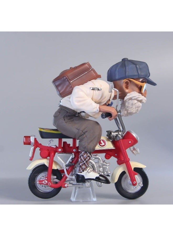 HALAMODO Dragon Ball Master Roshi on Bicycle, a Trendy Collectible Ideal for Birthday Gifts and Desk or Car Decor 13 cm - Image 4