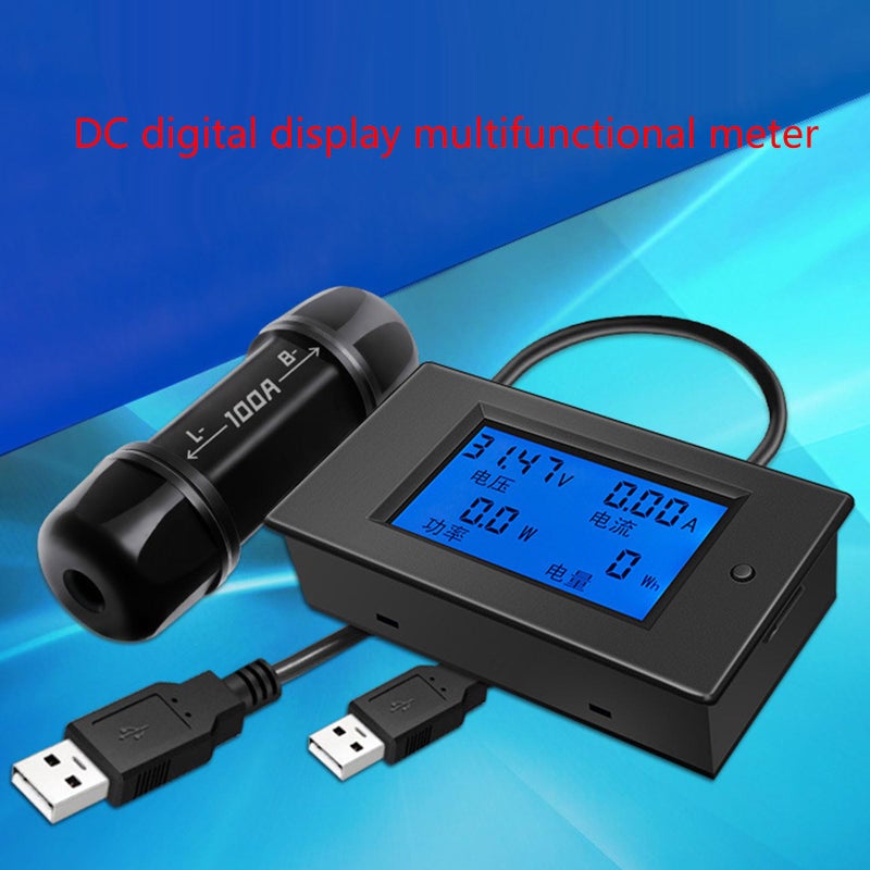 Digital Voltmeter Ammeter Combo 50A Shunt 1m Cable Accuracy Display Easy To Use - Image 5