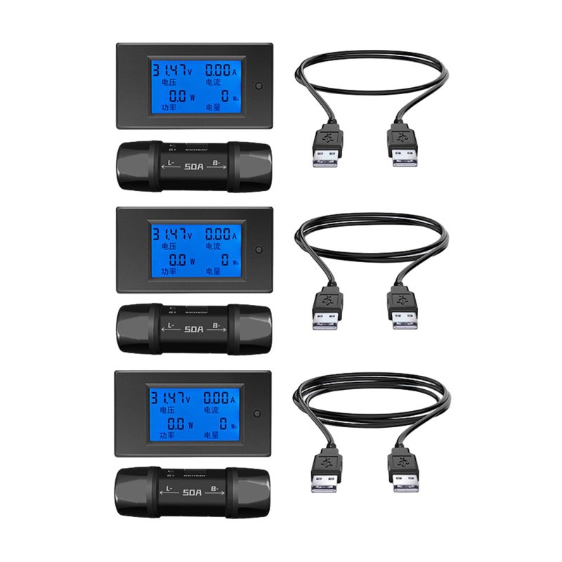 Digital Voltmeter Ammeter Combo 50A Shunt 1m Cable Accuracy Display Easy To Use - Image 4
