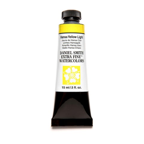 DANIEL SMITH Extra Fine Watercolor 15ml Paint Tube, Hansa Yellow Light