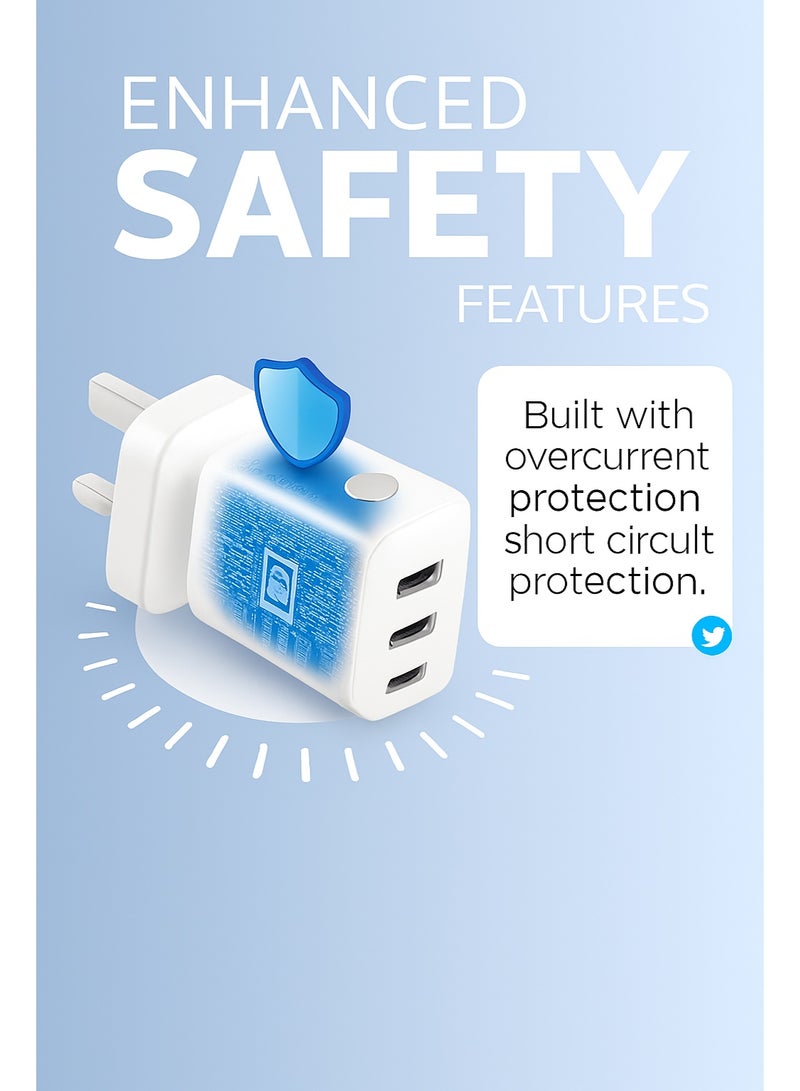 65W USB-C PD Wall Charger – fast charging power adapter for iPhone, Xiaomi, Huawei, Samsung & more. Compact, efficient, universal - Image 2