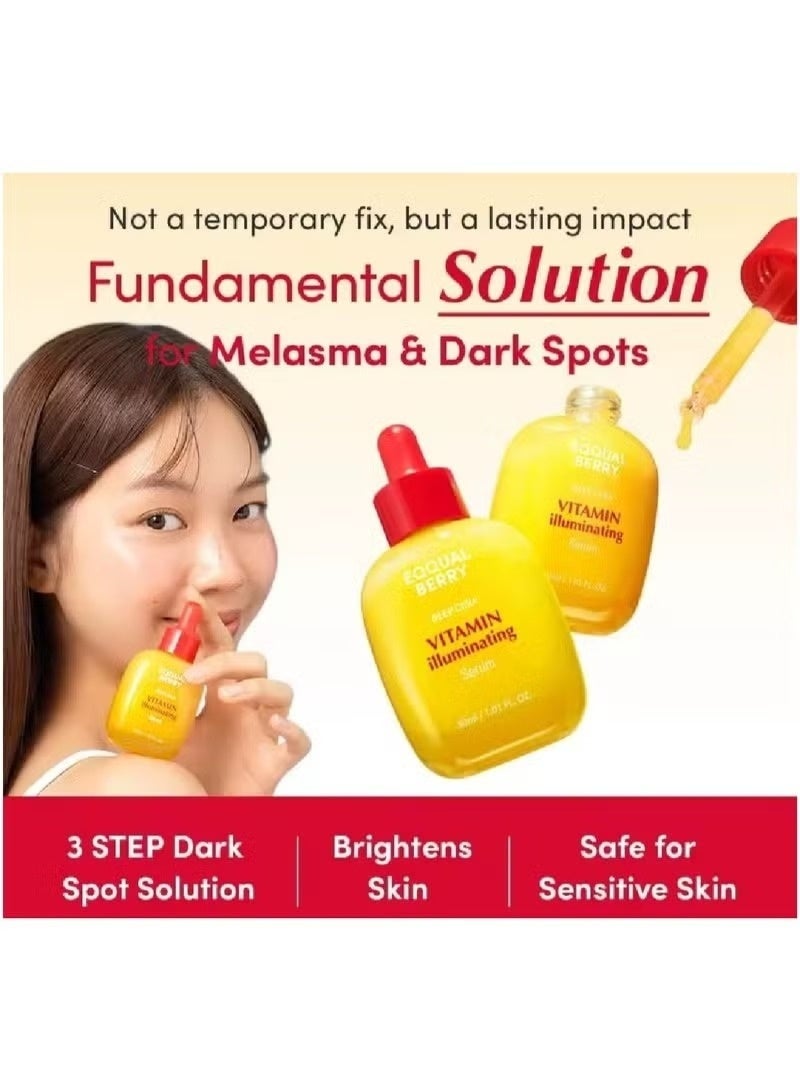 Eqqualberry Vitamin C Brightening Serum - Brightening Serum with Acerola and Niacinamide to Strengthen Skin Barrier and Hydrate with Ceramides and Hyaluronic Acid - 30ml - Image 2