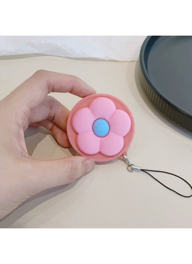 Generic - Color Picture Suitable For Fujifilm Instax Mini Evo Special Silicone Lens Cover Camera Protective Cover-Color:Pink Cover-pink Flower - Image 1
