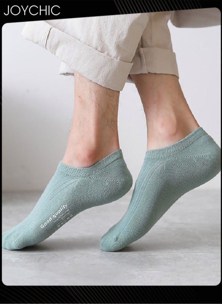 NIBEMINENT 8 Pair Cotton Casual Ankle Socks Sweat-absorbent Breathable Multicolour for Men - Image 4