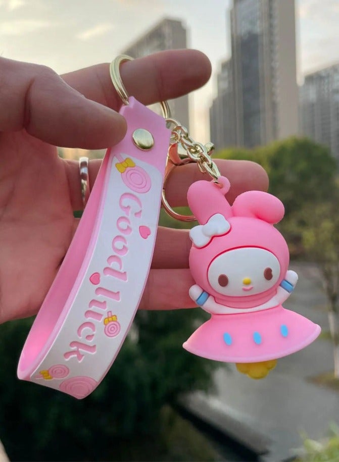 Generic Distinctive cartoon keychain distinctive accessory high-quality anime keychain with Cinnamoroll My Melody Kirumi design that fits with car keys wallet and bag wonderful and beautiful gift - Image 1