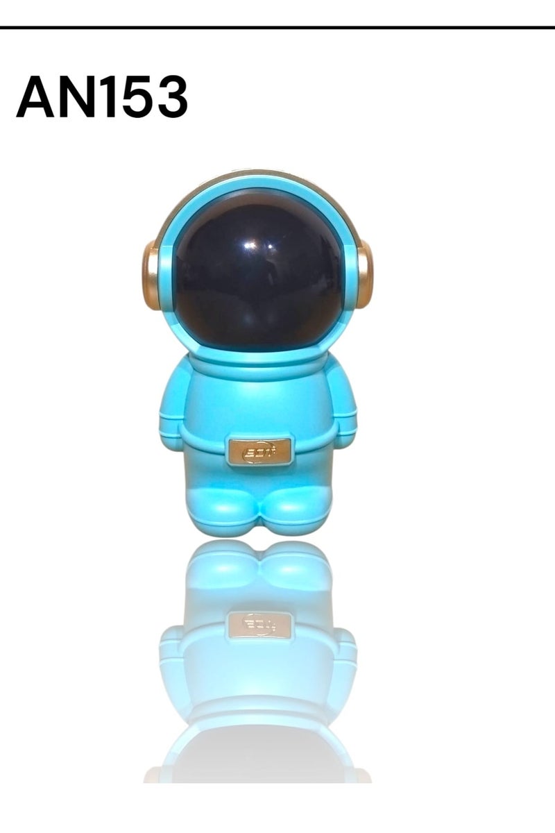 BDT مكبر الصوت AN153 مكبر الصوت الثقيل AN153 مكبر الصوت Astronaut RGB RGB 7W - شحن من النوع C، بطارية احتياطية لمدة 6 ساعات، أضواء LED متعددة الألوان لتجربة صوتية رائعة مكبر صوت بلوثوثوث (مكبر صوت رائد الفضاء) - أزرق - Image 2