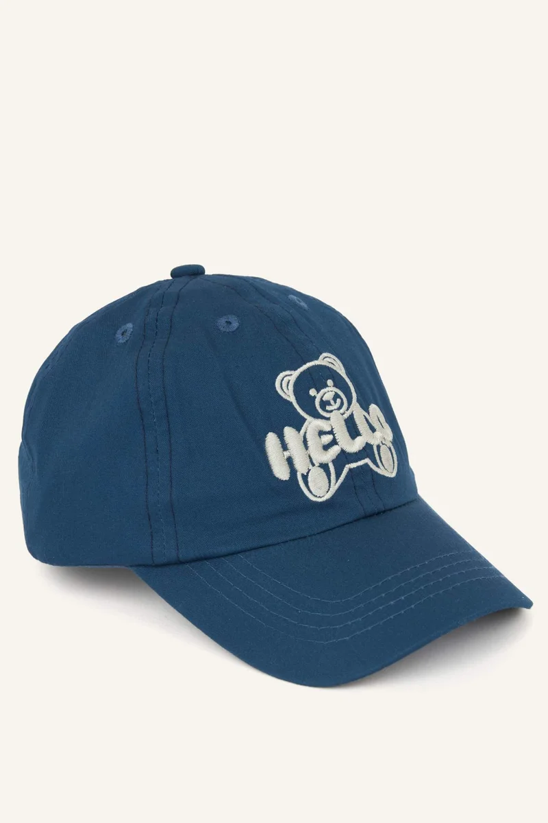 ديفاكتو Baby Boy Embroidered Cotton Cap