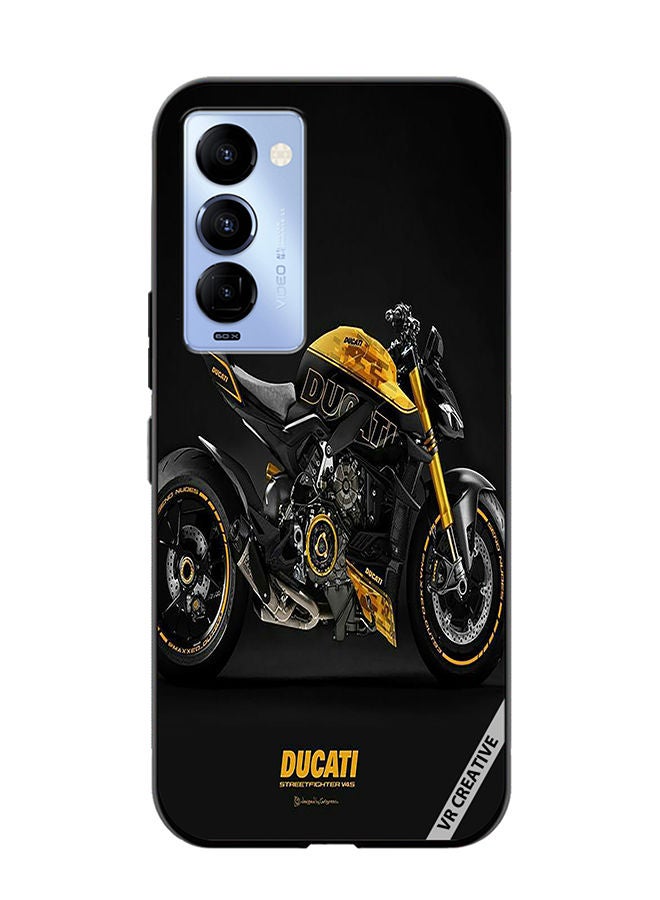 Protective Case Cover For Tecno Camon 18/18 P Ducati Design Multicolour