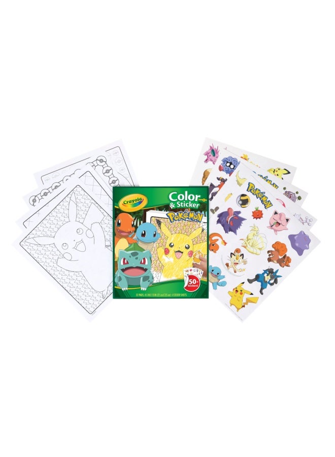 Crayola لون وملصق، بوكيمون - Image 1