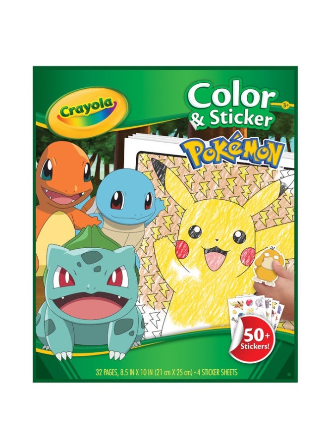 Crayola لون وملصق، بوكيمون - Image 3