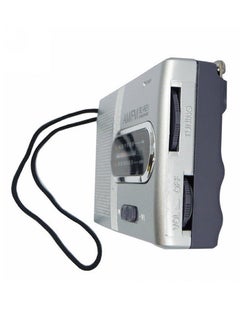 Generic Mini Portable AM/FM Radio Speaker 295729 Silver/Black  - Image 3