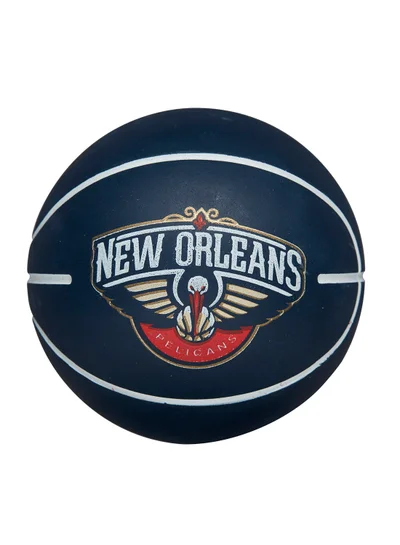 Wilson NBA Mini Dribbler Basketball - New Orleans Pelicans - Super Mini - Navy