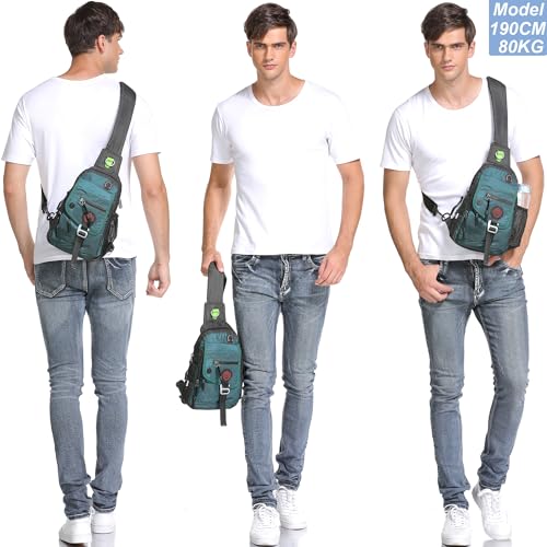 NICGID Sling Bag Chest Shoulder Backpack Crossbody Bags for Tablet Laptop Outdoor Hiking Men Women - Image 4