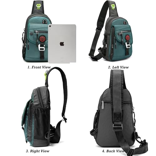 NICGID Sling Bag Chest Shoulder Backpack Crossbody Bags for Tablet Laptop Outdoor Hiking Men Women - Image 2