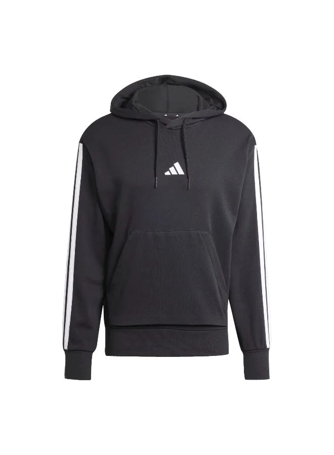 adidas M 3S Ft Hd Black Training Sweatshirts For Men XS
