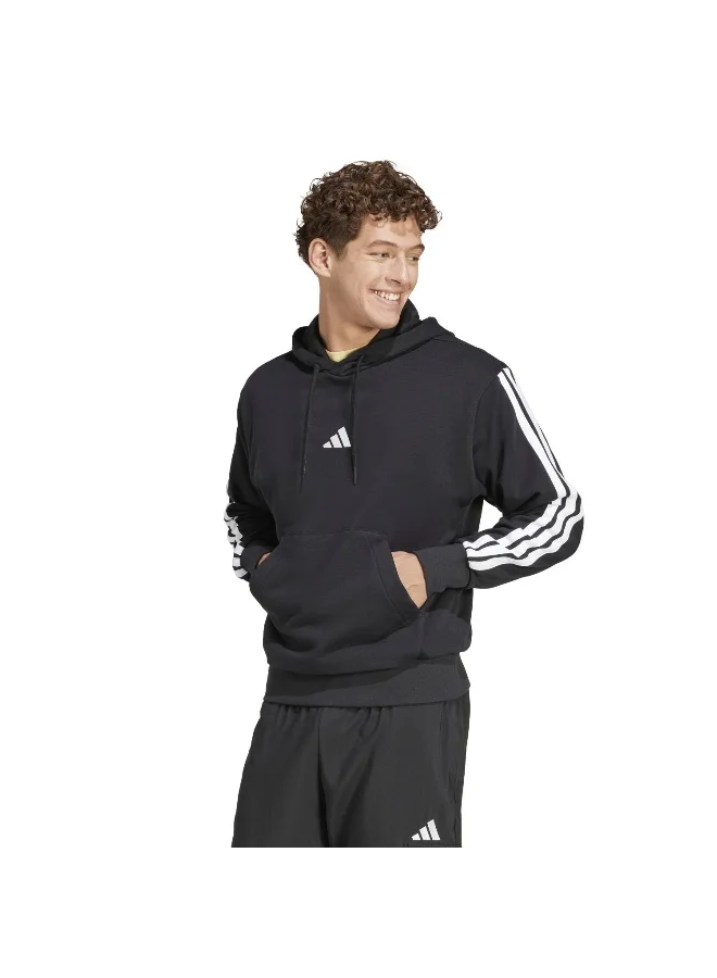 adidas M 3S Ft Hd Black Training Sweatshirts For Men XS