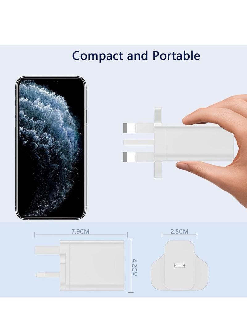 MUNTAQI 25W USB-C Super Fast Charger Adapter for Samsung Galaxy Devices - White - Image 5